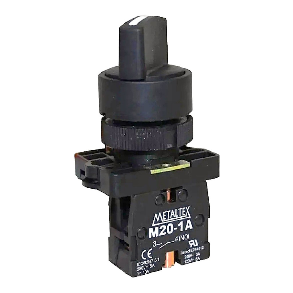 Chave Comutadora 2 Posições Fixas 1na P20scr2-b-1a Metaltex