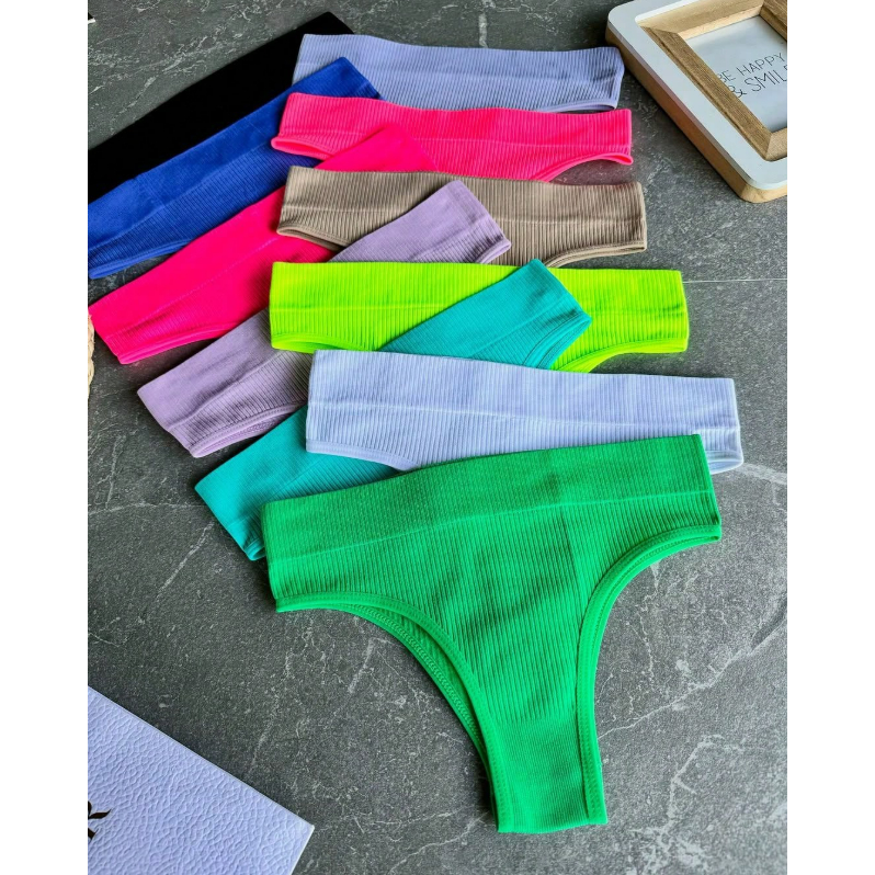 Kit Calcinha Canelada Ribana Tradicional Importada Cintura Alta em Oferta na Shopee