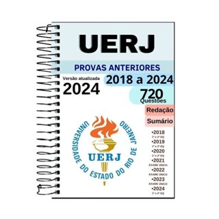 UERJ 2024 Apostila de Provas Anteriores Questões 2018 a 2023 e Gabarito em Oferta na Shopee