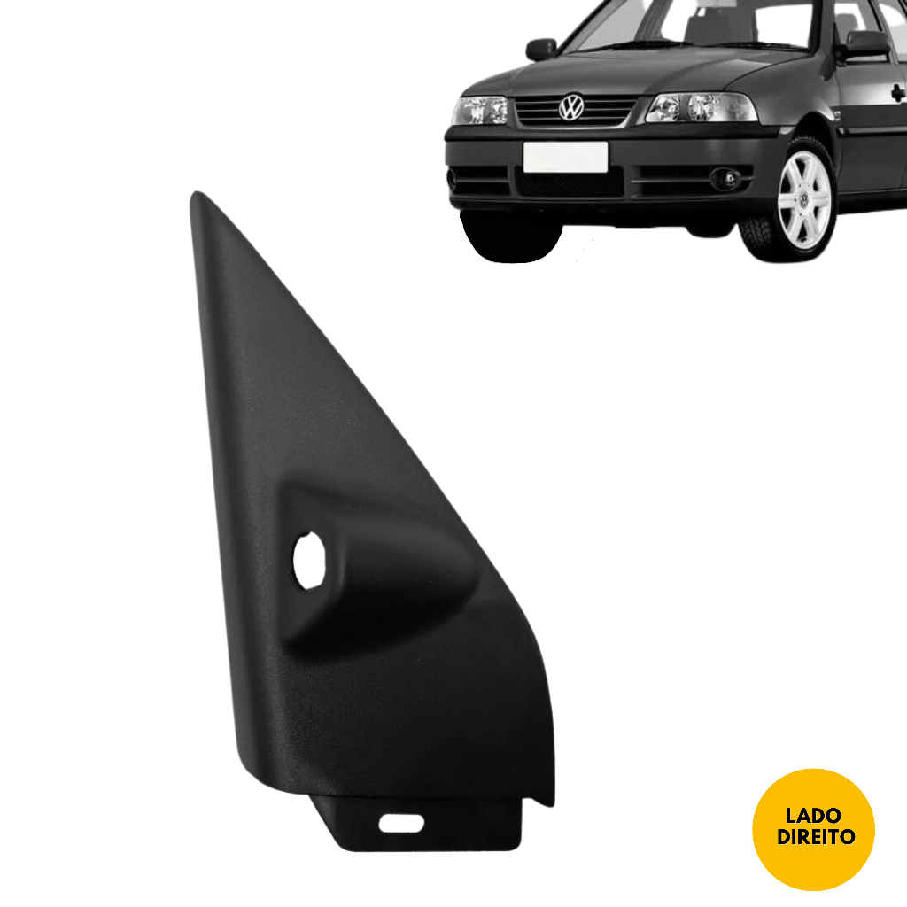 Acabamento interno do Retrovisor COM FURO Gol Parati Saveiro G2 G3 G4 1995 até 2012 4 Pts lado DIREITO