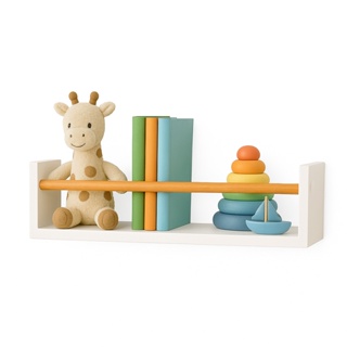 Prateleira Infantil Decorativa em MDF para Livros e Brinquedos – Ideal para Quarto Montessori em Oferta na Shopee