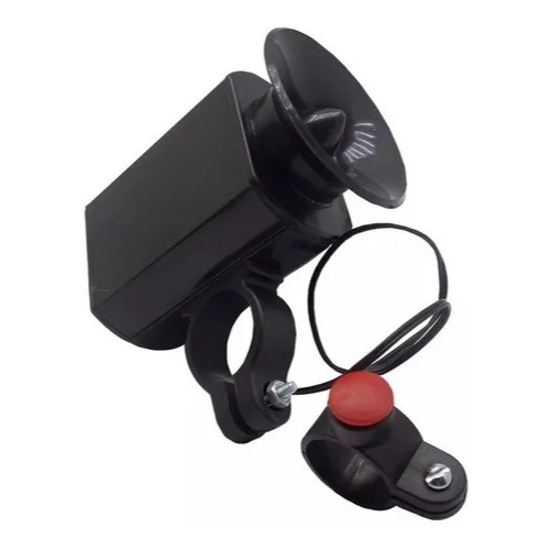 Sirene Buzina Eletrônica Alerta Preto P/ Bicicleta 85Db Bike Mtb Speed Trilha Lazer Muito Alta