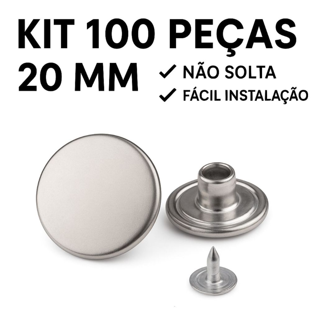 100 Botão Jeans Metálico Reforçado | Rebite para Calça – Reposição Fácil Botao De Calça Jeans em Oferta na Shopee