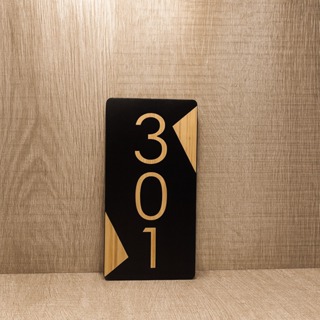Placa Residencial MDF Número de Porta  Personalizado Alto Relevo 3d Parte Interna em Oferta na Shopee