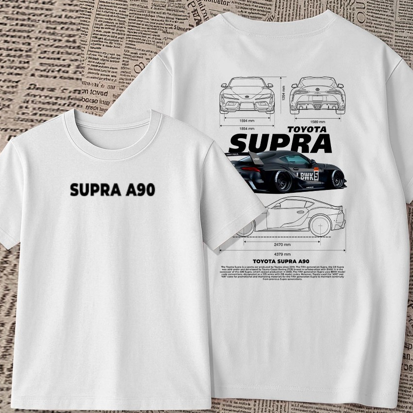 Camiseta estampada - supra A90 toyota | carro  veiculo | blusa unissex premium 100% algodão