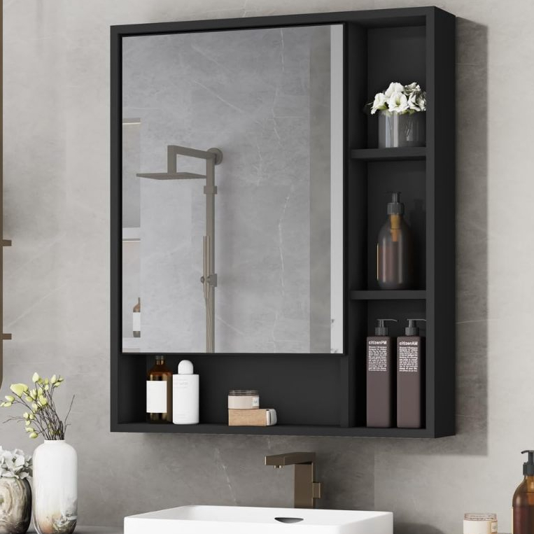 Espelheira Armário de Banheiro Selene com Nichos e Espelho - Várias Cores em Oferta na Shopee