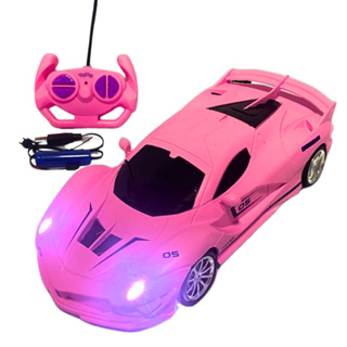 Carrinho de Controle Remoto Infantil ROSA -  Acende Led nos Faróis / Bateria recarregável Resistente em Oferta na Shopee