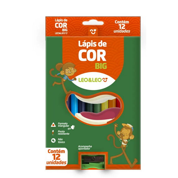 Lápis de Cor Triangular Jumbo