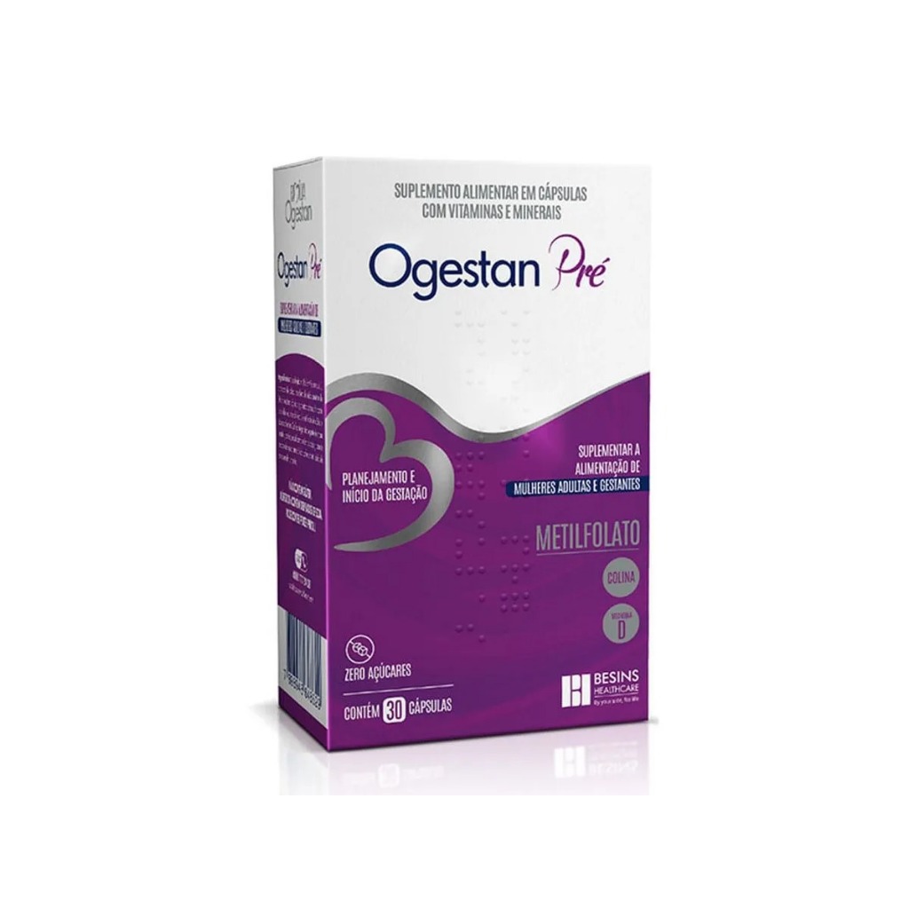 Suplemento Alimentar Ogestan Pré 30 Cápsulas
