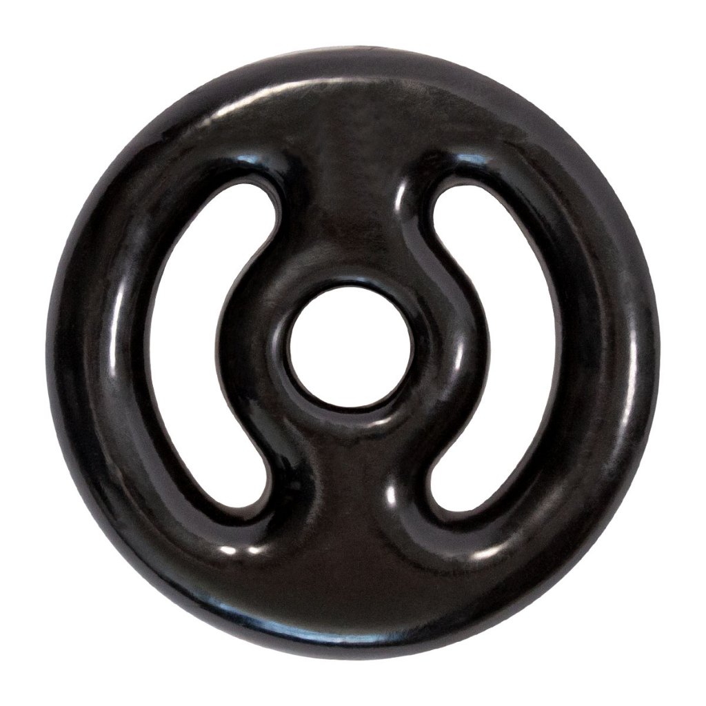 Anilha Emborrachada 4kg Anilha Profissional Vazada em Ferro Fundido  Revestida em PVC, 3,5cm, Alta Durabilidade