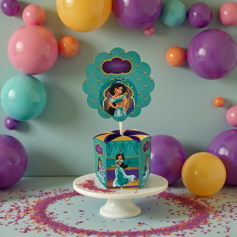 centro de mesa princesa Jasmin em Oferta na Shopee