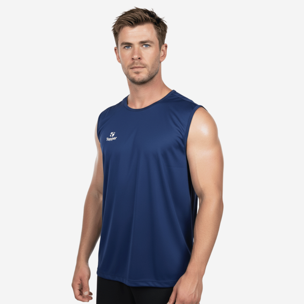 Camisa Regata Basica Dry Fit Leve Topper Academia Treino
