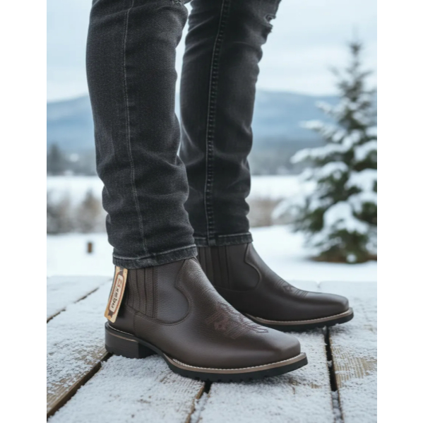 Bota Zebu Angico Cafe 57050 A Bico Quadrado