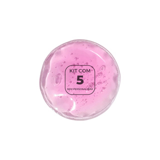 Gelo Reutilizável Rosa Sachet Redondo 7cm Frio e Quente com Gel Atóxico para Estética 5 Unidades em Oferta na Shopee