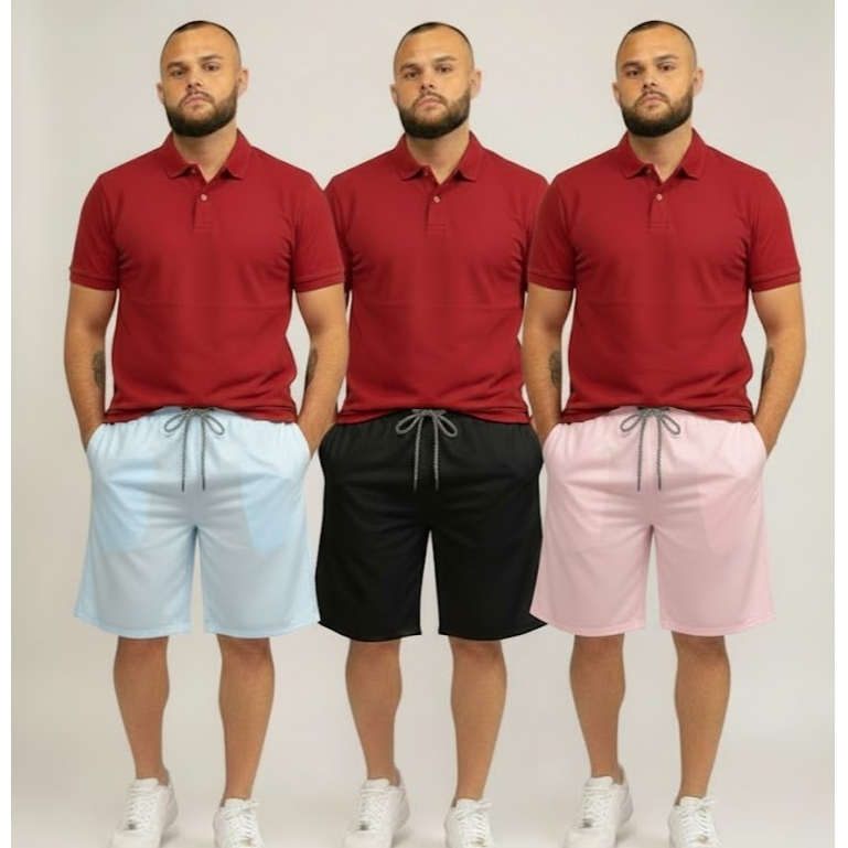Bermuda Masculina Tactel Premium com Elastano - Conforto e Flexibilidade