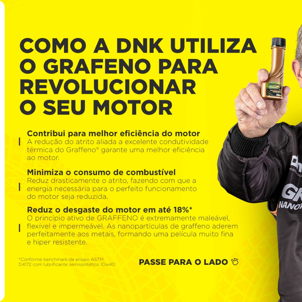 Kit Condicionador Metal Graffeno Limpa Bico Aditivo Flex DNK