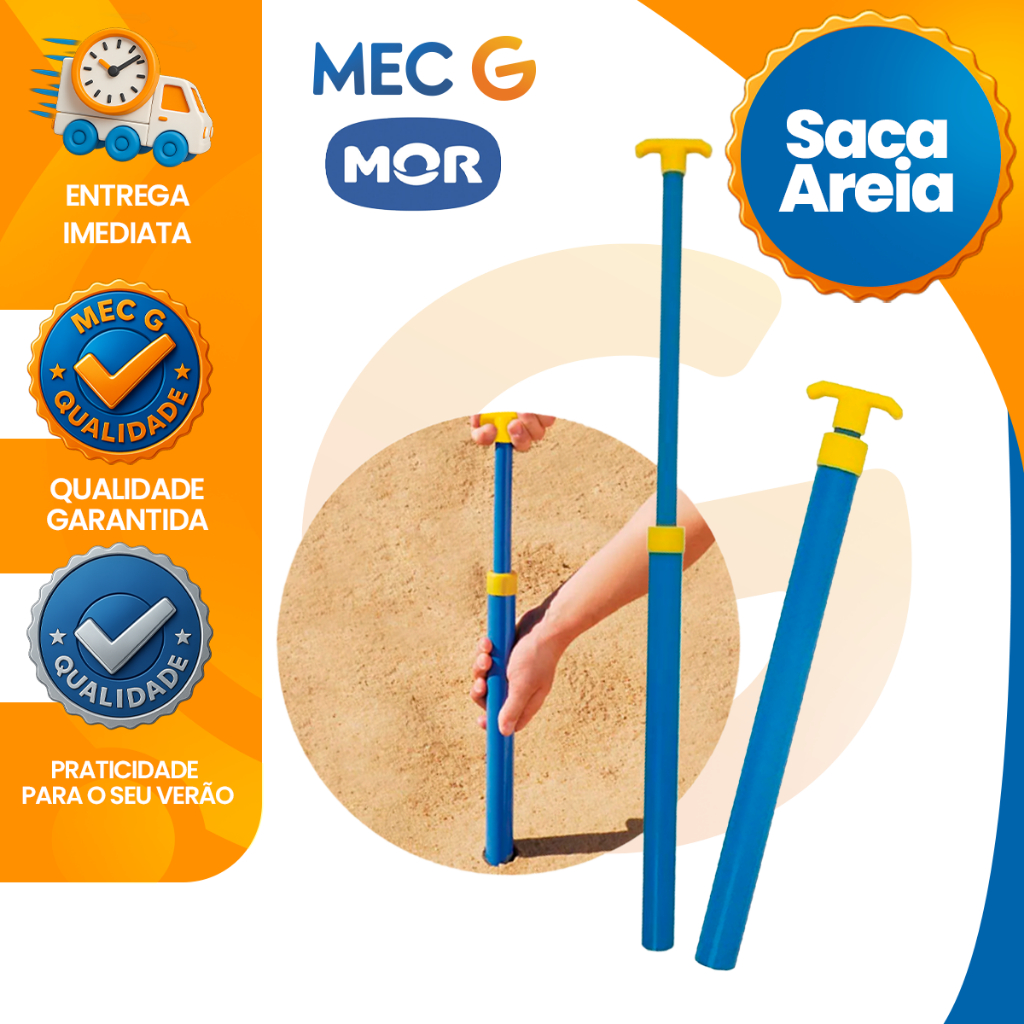 Saca Areia Furador de Pressão Suporte Guarda-sol Sugador Areia Verão Mor em Oferta na Shopee