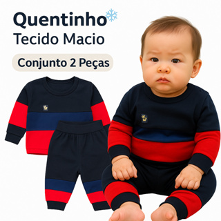 Conjunto Infantil Bebe Menino Inverno Frio Blusa e Calça - Embalada p/ Presente e Envio Imediato em Oferta na Shopee
