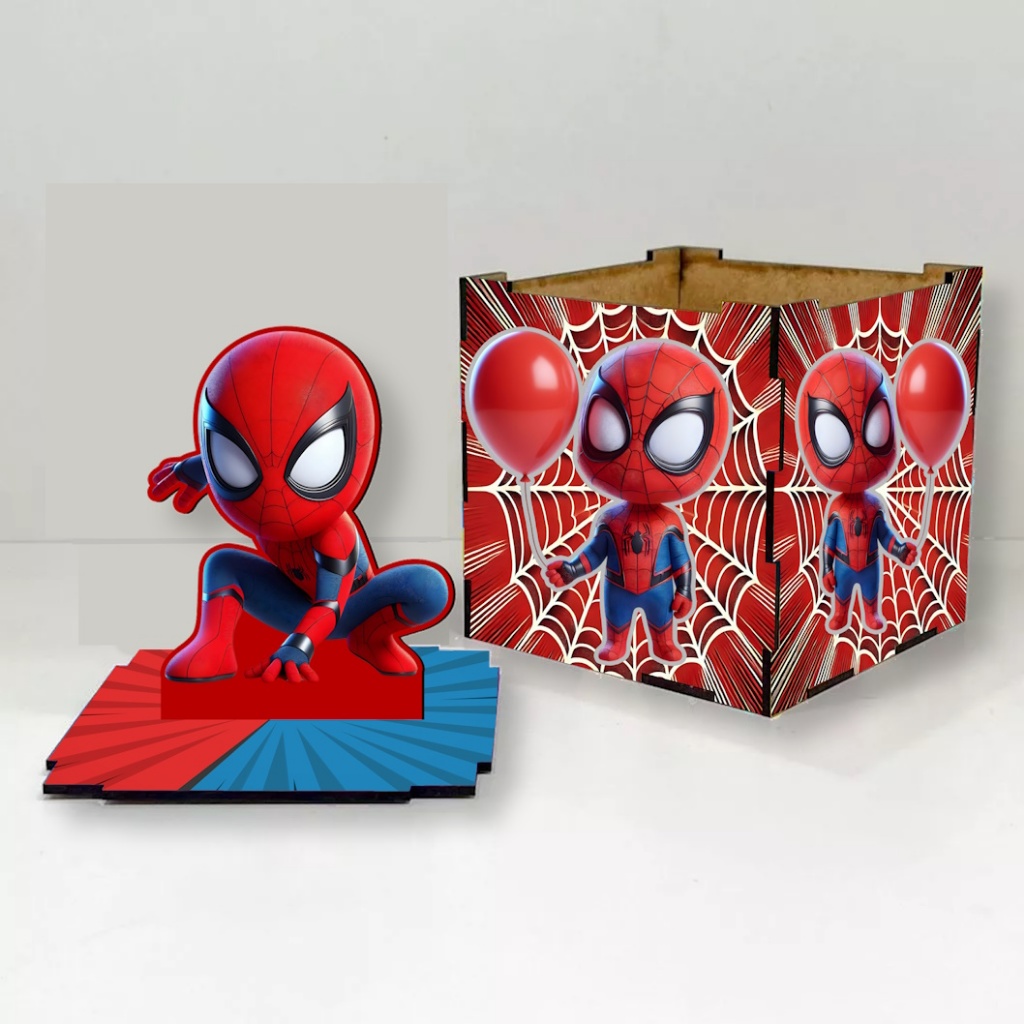 Homem aranha baby , 10 centro de mesa caixa em MDF . lembrancinha aniversário