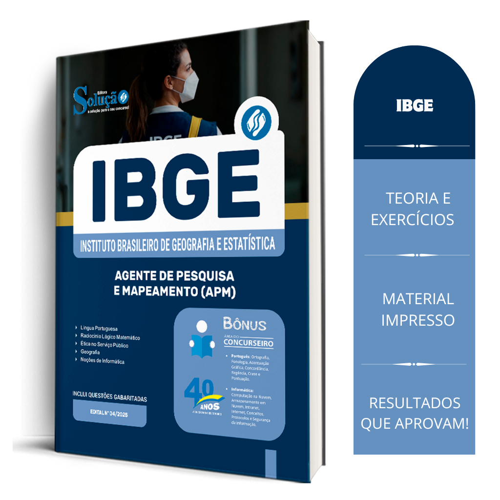 Apostila IBGE 2026 - Agente de Pesquisas e Mapeamento (APM)