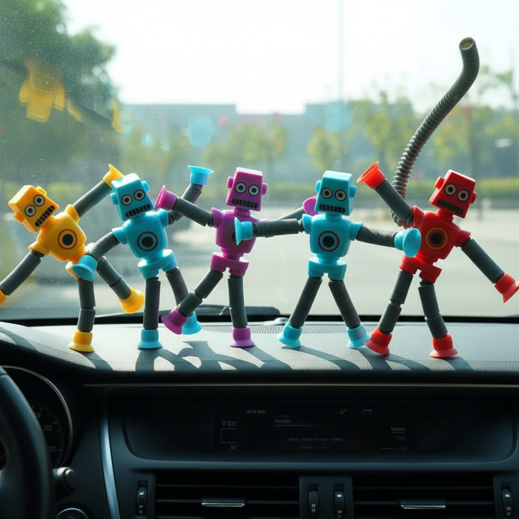 Girafa Pop Tubo Led Com Ventosa E Luz Brinquedo De Criança Puxa Estica Até 40cm em Oferta na Shopee