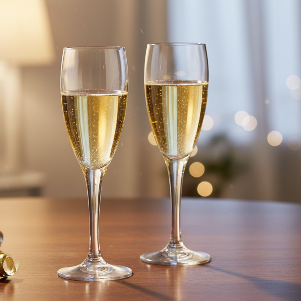 Taças Para Champagne Jogo Taça de Cristal Arcadia Para Vinho e Champagne 2 Peças 155ml Ruvolo em Oferta na Shopee