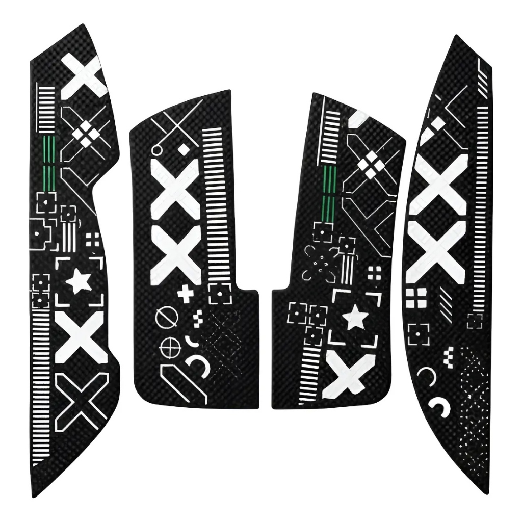Adesivos Grip Tape Antiderrapantes p/ Mouse Attack Shark X11 Preto