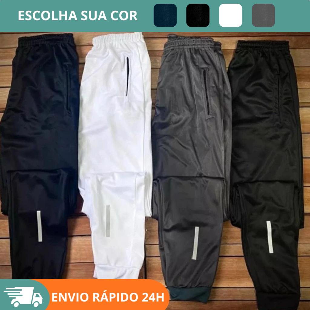 Imagem Calça Jogger Masculina Chimpa Esportiva – Leve Confortável e com Detalhe Refletivo