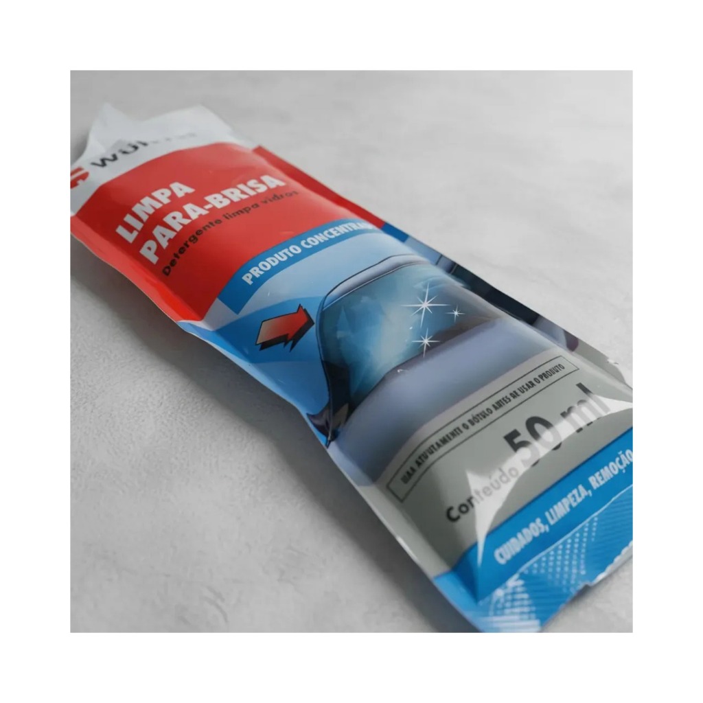 Limpa Para Brisa Sache 50ml Detergente Limpa Vidros Wurth