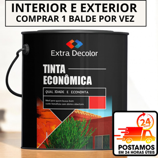 Tinta acrilica EXTERNA E INTERNA 18KG Super Cobertura economica rendimento total sem cheiro em Oferta na Shopee
