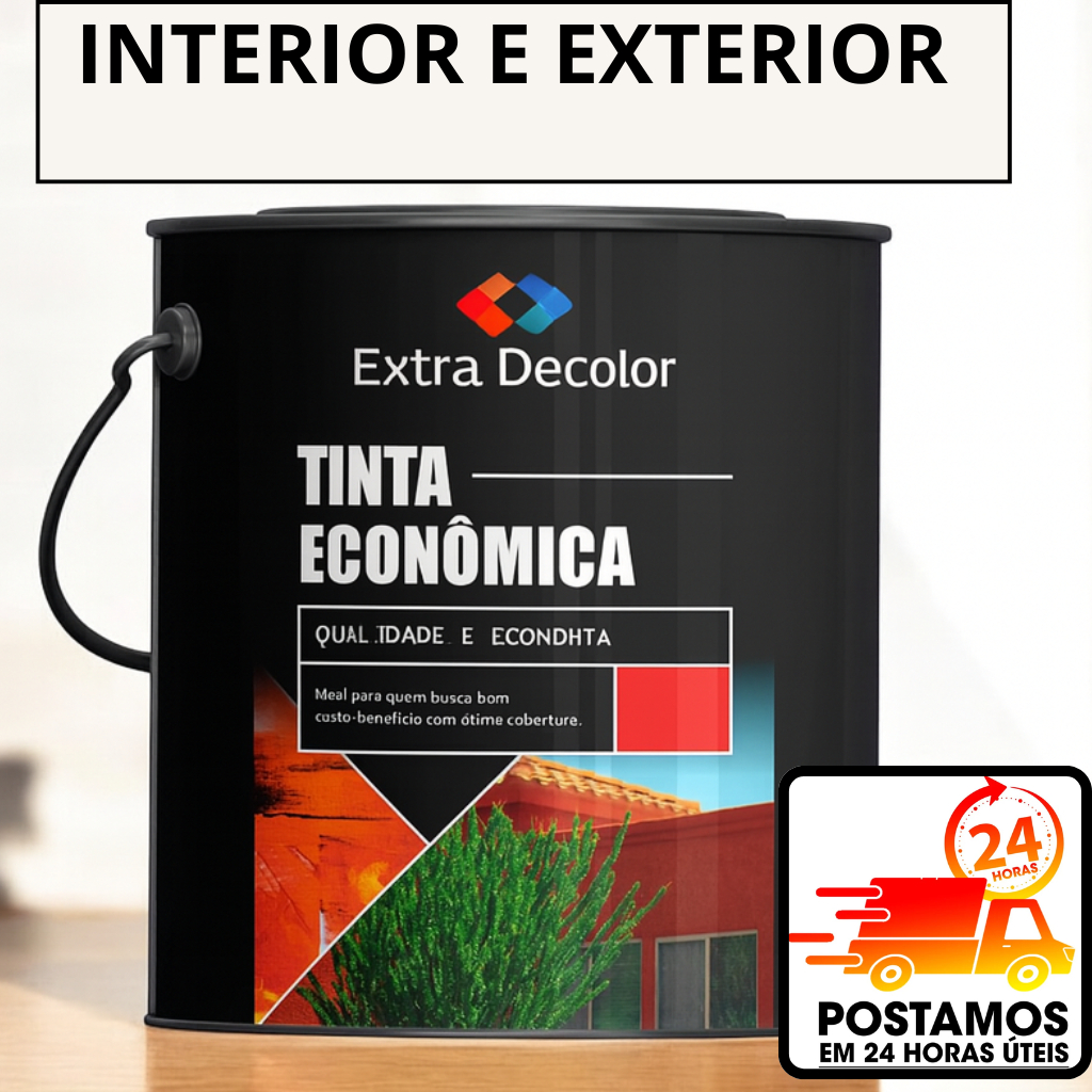 Tinta acrilica Economica EXTERNA E  INTERNA 12KG sem cheiro secagem rapida, envio imediato. em Oferta na Shopee