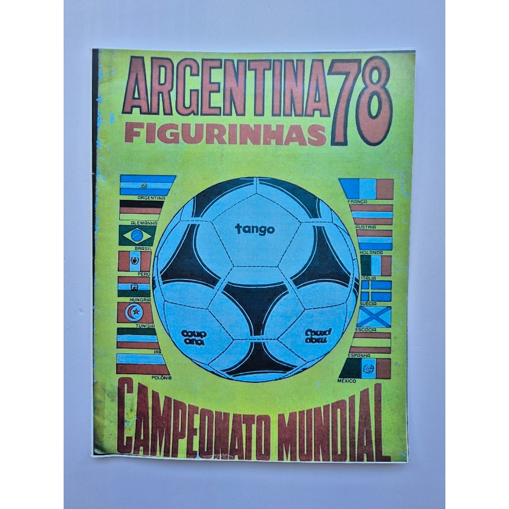 Álbum Figurinhas Copa Do Mundo Argentina 1978 Meio Oficio Reprodução