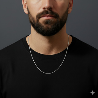 Cordão Masculino Corrente Veneziana Aço Inoxidável 60cm em Oferta na Shopee