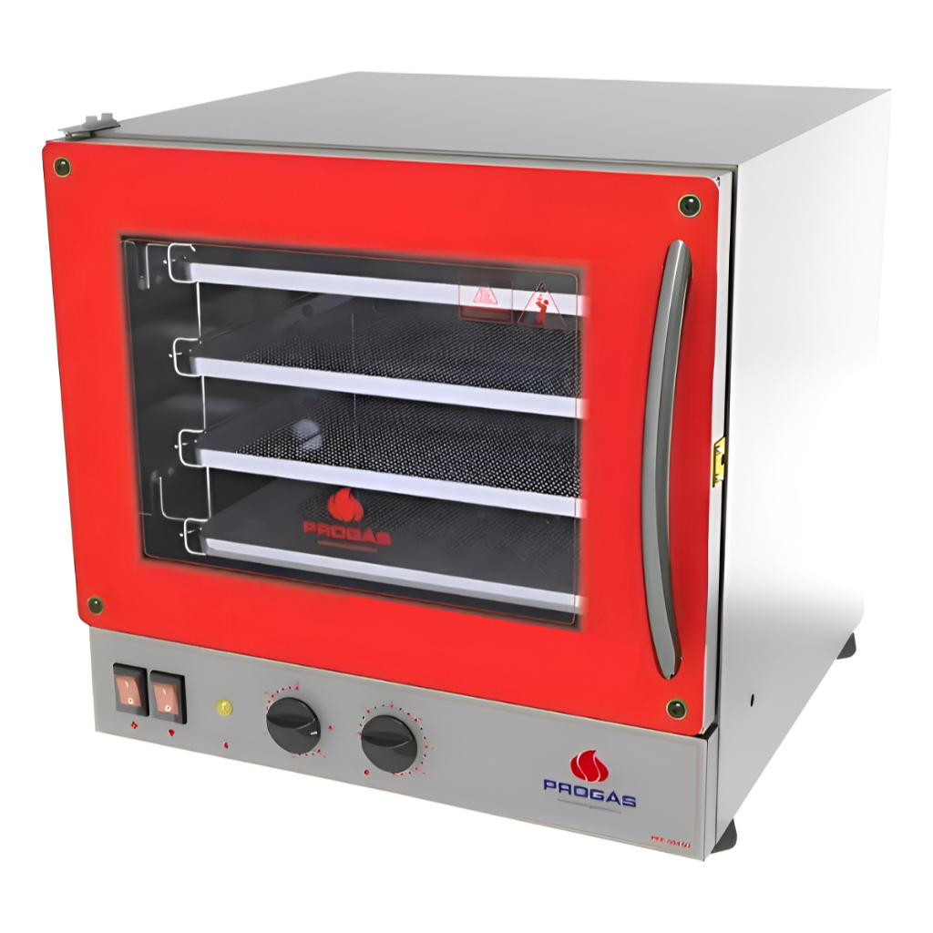 Forno turbo elétrico Progás PRP-004 56L Temperatura Máxima 250° bancada pães bolos confeitaria