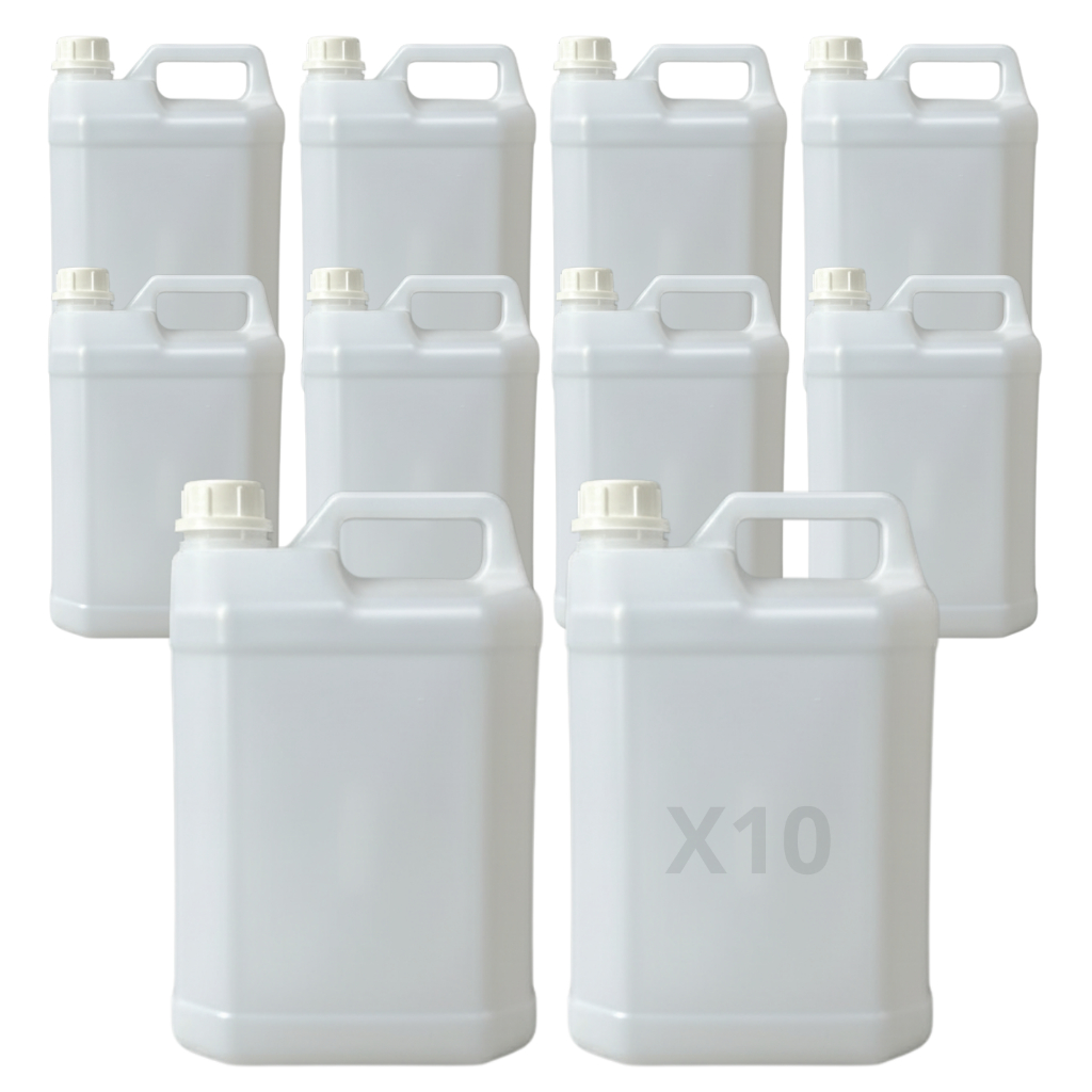 Kit 10 Galões Bombona Virgem 5 Litros Leitoso Líquido Bebidas Alimentos Resistente em Oferta na Shopee