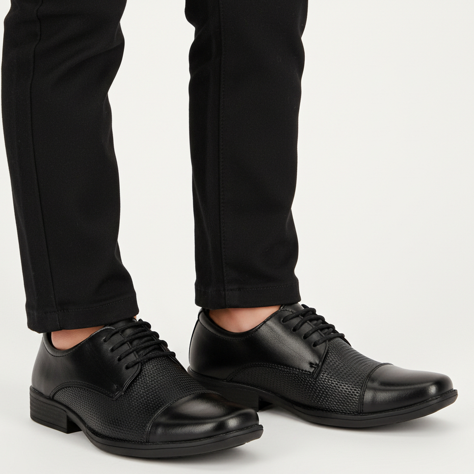 Sapato Infantil Polo Start Meninos Cadarço Social Formal Conforto Macio Leve 801