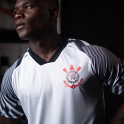 Camisa Corinthians SCCP Lines Branca Masculina Oficial