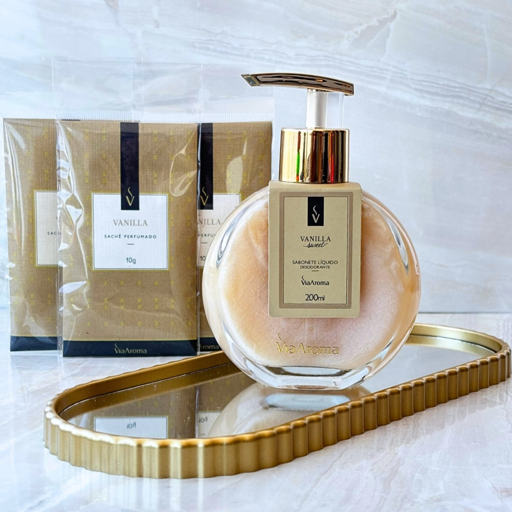 Sachê Perfumado Cheirinho para Guarda Roupas Sabonete Liquido para Mãos Fragrâncias