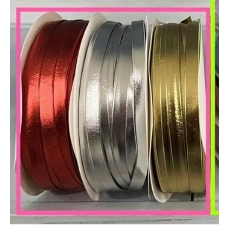 Fita de couro vinil metalizada Lonita 10mm
