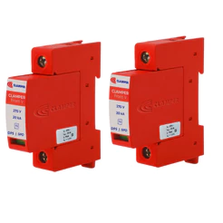 KIT ECONÔMICO C/ 2 DISPOSITIVOS DE PROTEÇÃO CONTRA RAIOS COM DPS CLAMPER FRONT V 275V 20KA