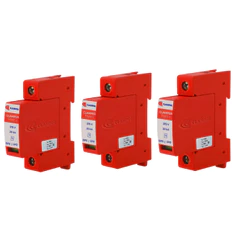 KIT ECONÔMICO C/ 3 DISPOSITIVOS DE PROTEÇÃO CONTRA RAIOS COM DPS CLAMPER FRONT V 275V 20KA