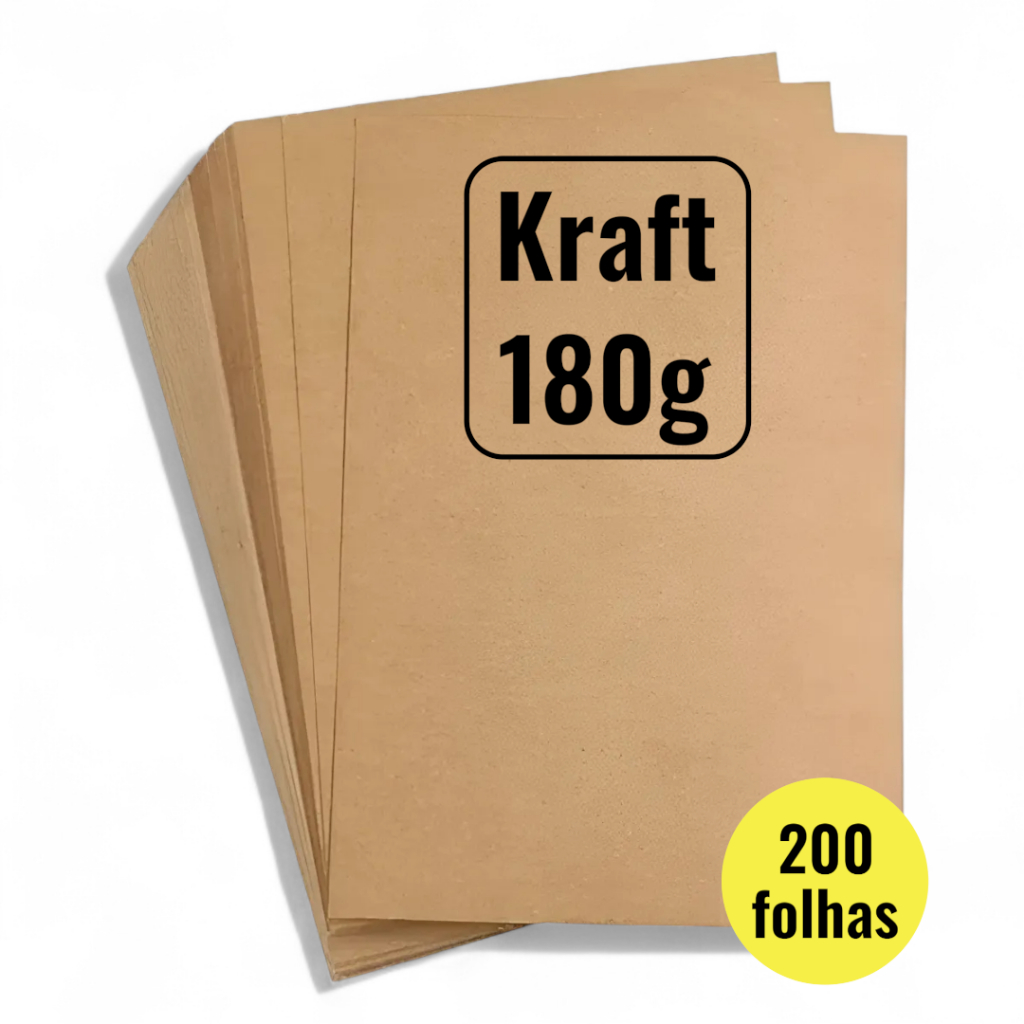 Papel Kraft 180g A4 Artesanato Papelaria Premium Masterprint em Oferta na Shopee