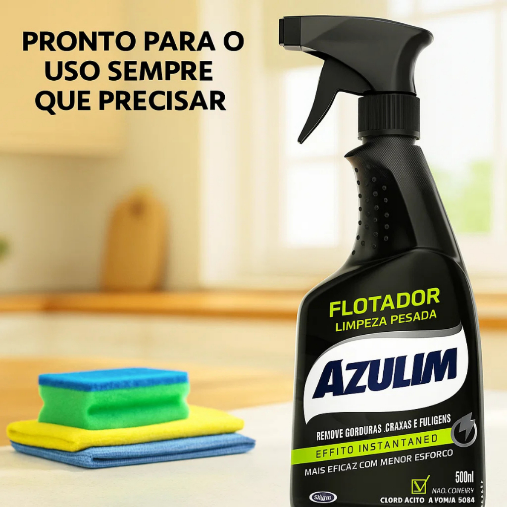 Flotador Spray Multiuso Extra Forte Limpa Superfícies Limpa cozinha banheiro Churrasqueira Grelha