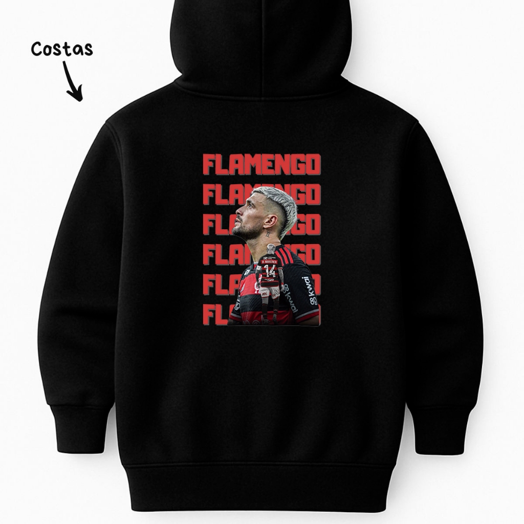 Moletom Canguru Infantil Time Futebol Libertadores Blusa De Frio Agasalho Casaco Unissex Menino Menina
