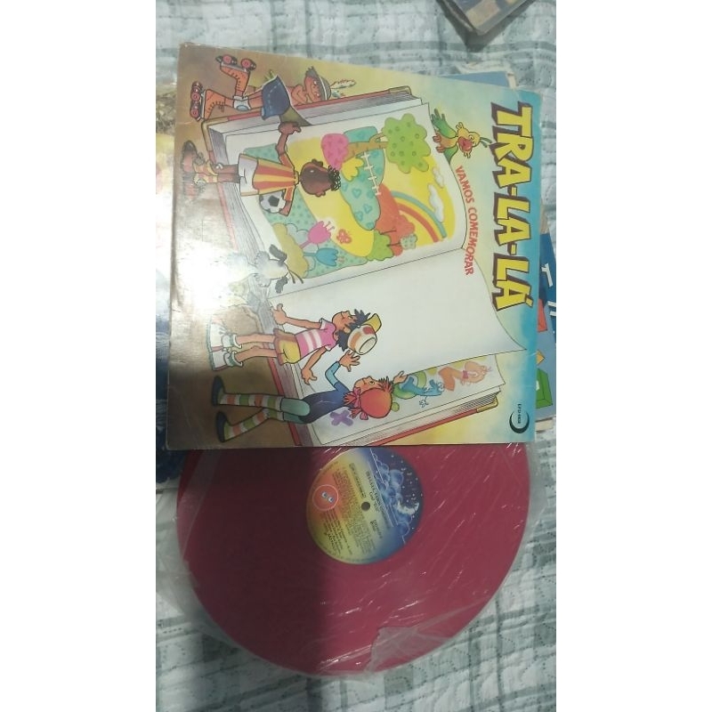 disco vinil tra lá lá vamos comemorar