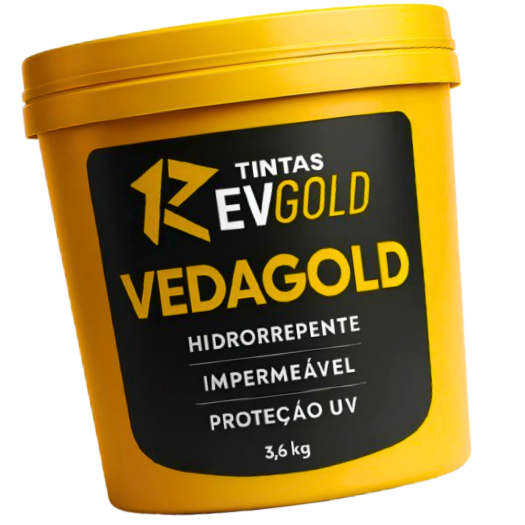 Vedagold Revgold 3,6kg Borracha Líquida Impermeabilizante Fácil Aplicação