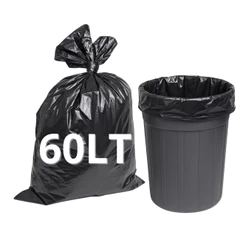 Saco De Lixo Preto 60 Lt Litros 100 Unidades - Comum e resistente - direto da fabrica