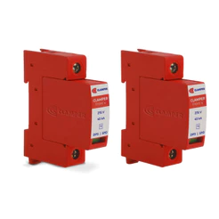 KIT ECONÔMICO C/ 2 DISPOSITIVOS DE PROTEÇÃO CONTRA RAIOS COM DPS CLAMPER FRONT V 275V 45KA