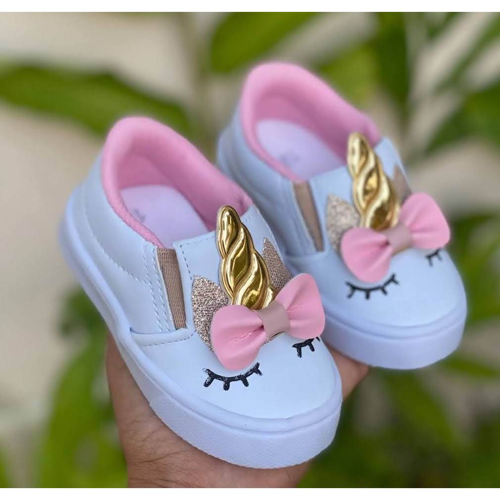 Tênis infantil baby Iate luxo casual unicórnio em Oferta na Shopee