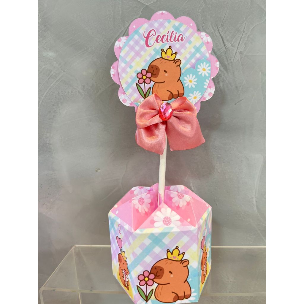 Centro de Mesa Capivara Pegue e Monte Festa Infantil em Oferta na Shopee